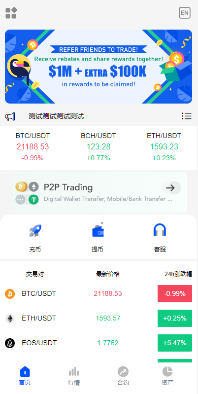 精简版秒合约交易所系统/多语言海外交易所/交易所源码