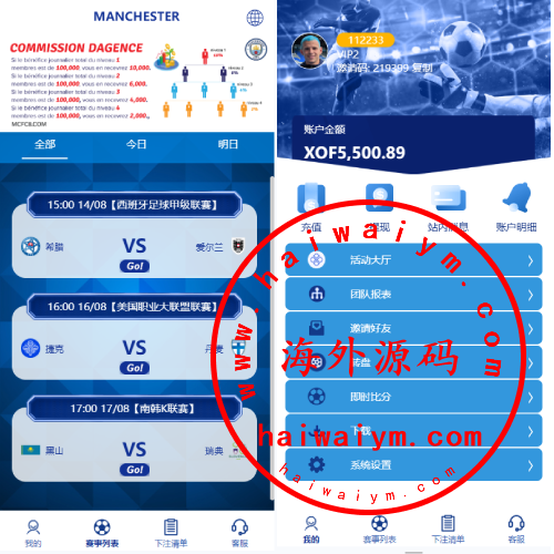 海外反波胆系统/多语言球盘源码/足球下注/三级分销